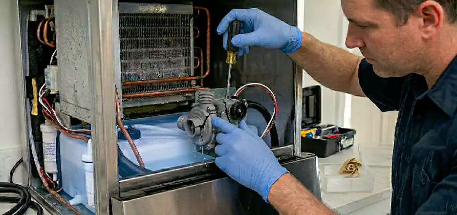 Commercial Ice Maker Water Pump Repair in Ware