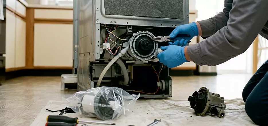 Dishwasher Motor Pump Replacement in Ware