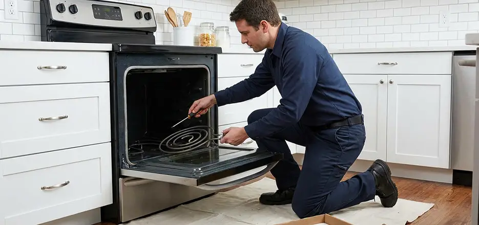 Oven Lower Heating Element Replacement in Ware
